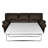 Heppman Genuine Leather 3-Seat Fold-out Sleeper Sofa-515990299