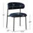 Upholstered Dining Chair With Metal Legs-2091818128