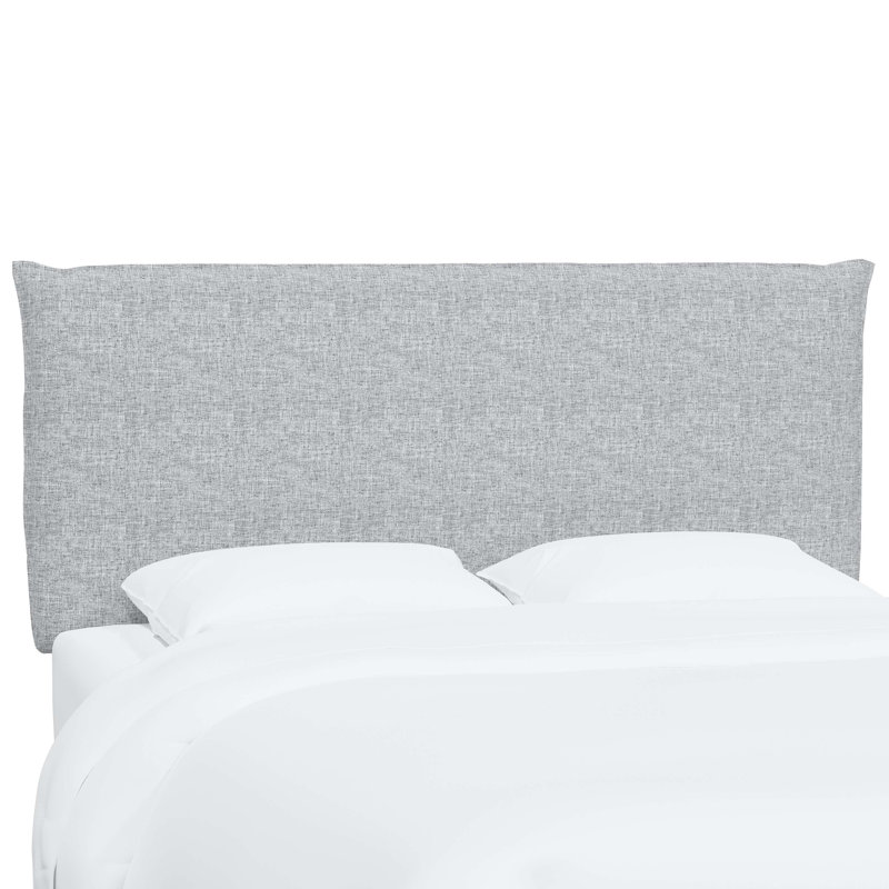 Tête de lit tapissier Halcyon, Lin texturé pierre ponce Zuma, Double