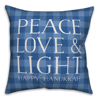  Housse de coussin Peace Love Light