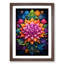 Mandala Tachisme - Single Picture Frame Print on Wood-1936727995-1936727994