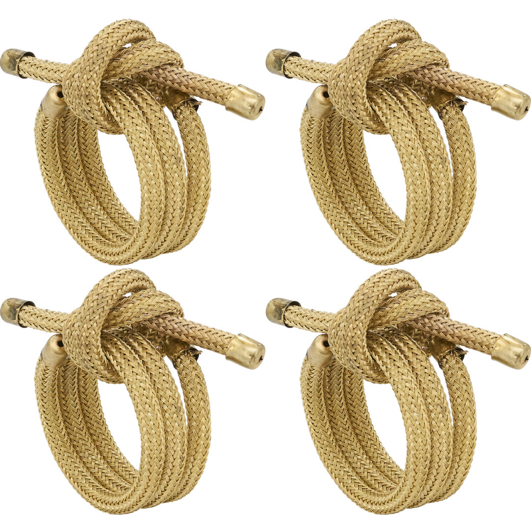 Knotted Rope Napkin Ring (Set of 4) Saro 