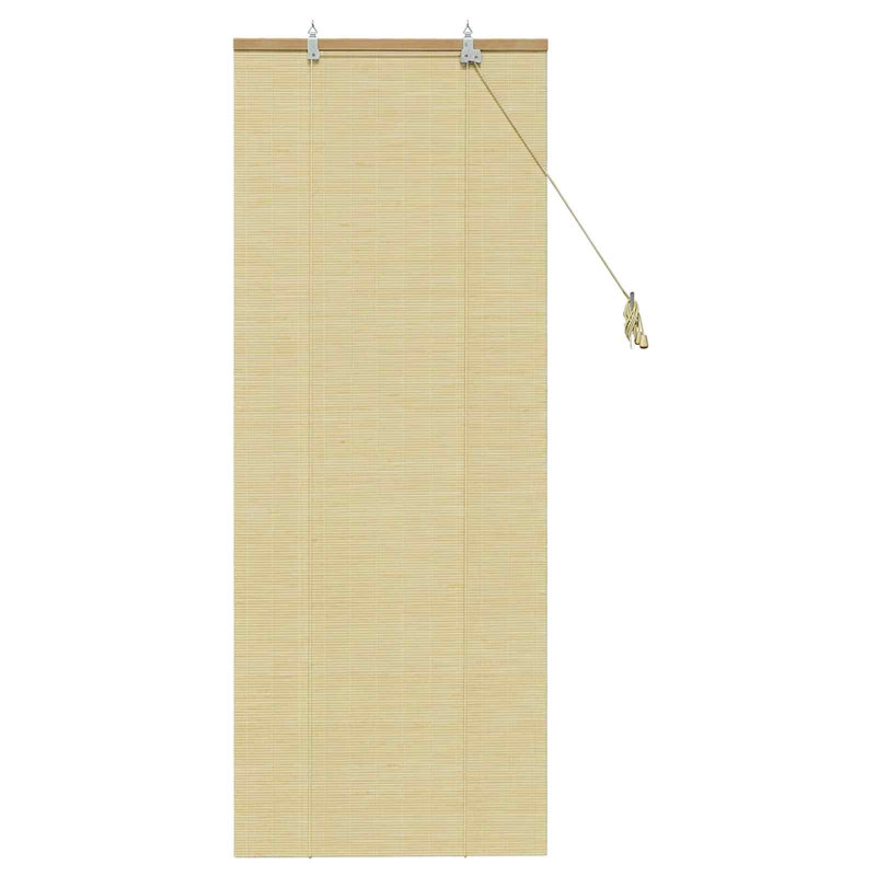 Bamboo Roller shade, Natural, 40 cm W x 160 cm L