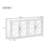 U-STYLE American Country Style Wooden Sideboard - Pine Doors, Metal Handles - Ideal For Entryway, Living Room, And Dining Room --920645316