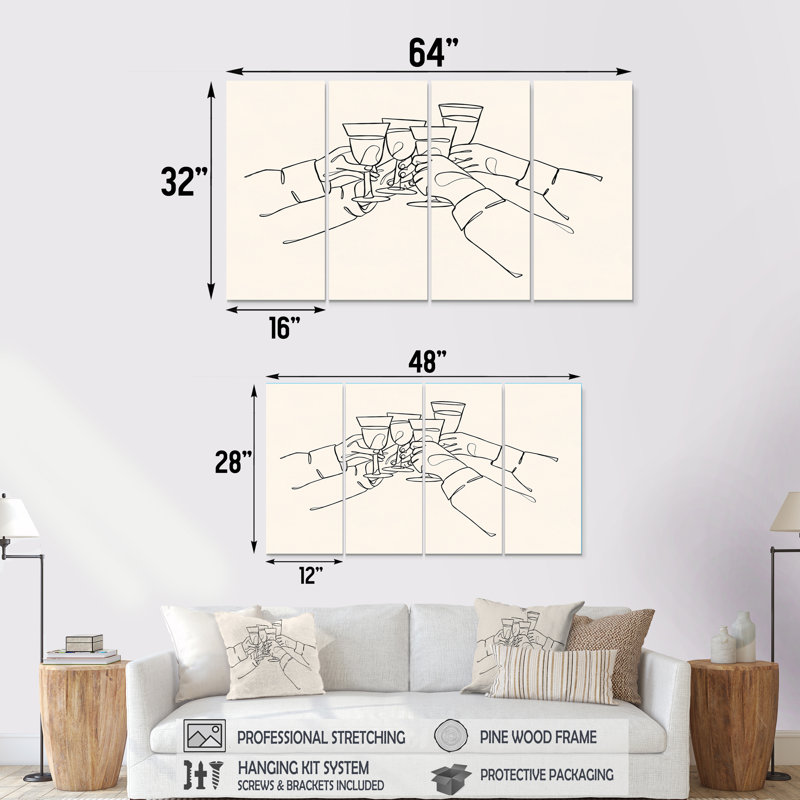 Ensemble de salon Geernium - Champagne, 32" H x 64" W