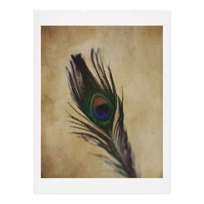 Impression à plumes 2" peacock