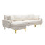 Canapé modulaire réversible avec repose-pieds de 114,42 po Williamsen-759733636
