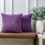 Housse de coussin rayé en velours côtelé, Housse de coussin décoratif texturée de couleur unie-128824447-128824454-129024973