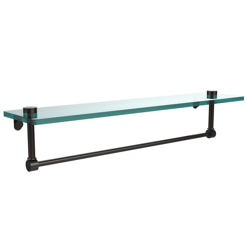 Tablette avec porte-serviettes Gober, 22 po, Bronze huilé