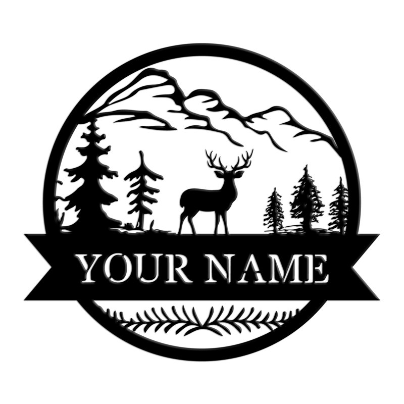 Signe de monogramme personnalisé de pendaison de crémaillère