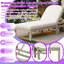 Chaise longue d'extérieur en bois d'acacia de qualité supérieure avec dossier réglable à 5 positions-1795310670