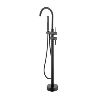 Floor Tub Spout with Diverter