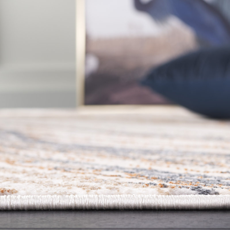 Emilina Performance Abstract Rug, Rectangle 5'2" x 7'