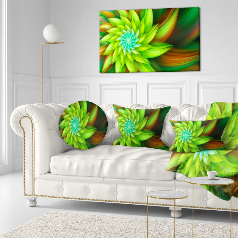 Coussin décoratif imprimé floral Huge