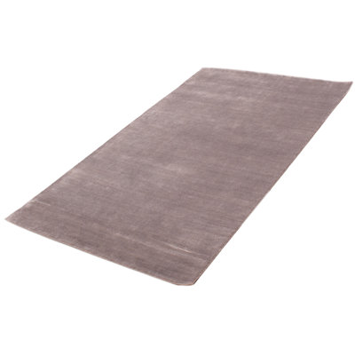 Tapis unique en laine noué à la main gris nouvel âge 4 pi 9 po x 8 pi 0 po Kashkuli Gabbeh