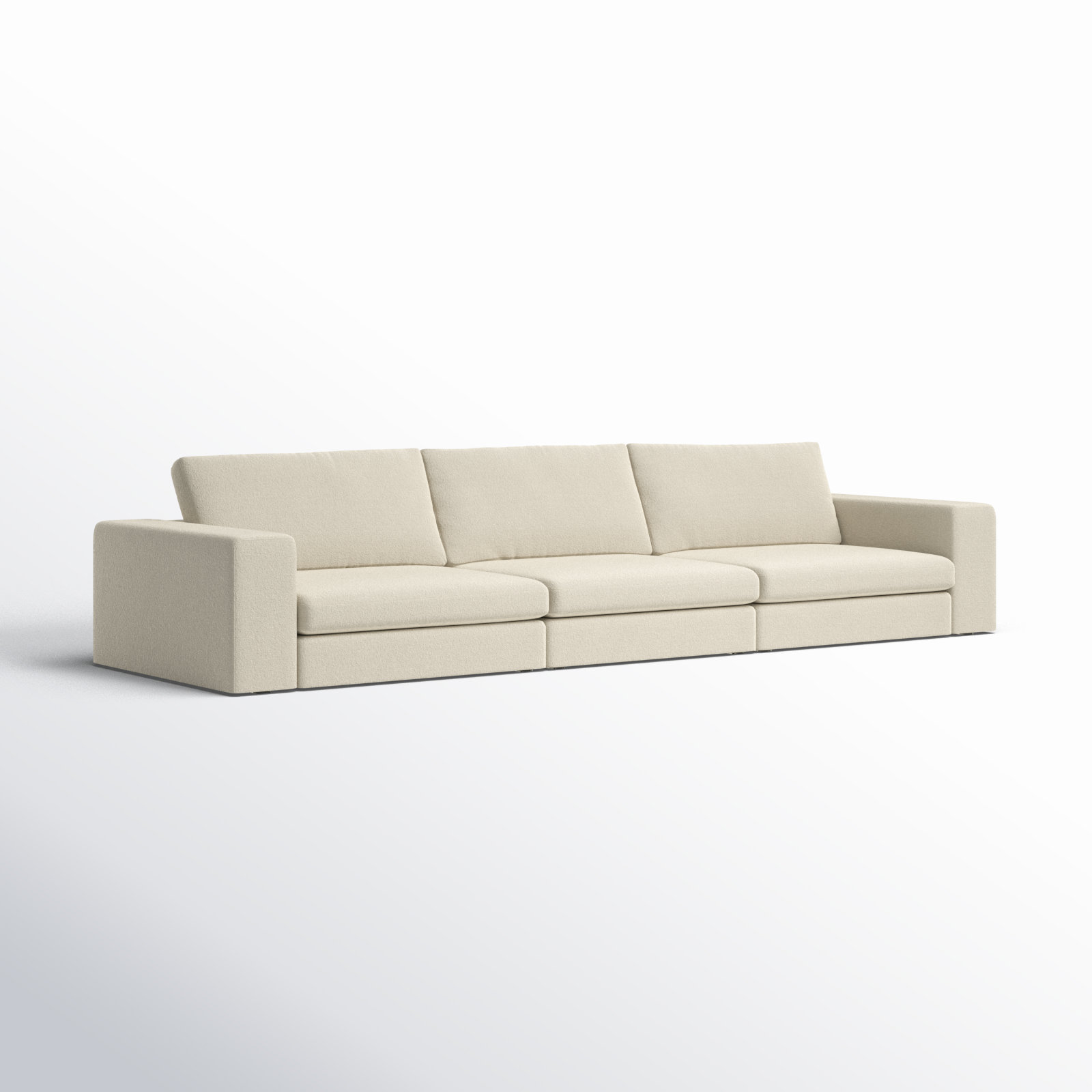 Ojai 140" Upholstered Sofa, Beige