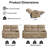 2-Piece Faux Leather Rediner Sofa Set, 2+3 Seater Modern Manual Redining Leather Sofa Set,living Room Recliner Set-Brown-49603442-61778321
