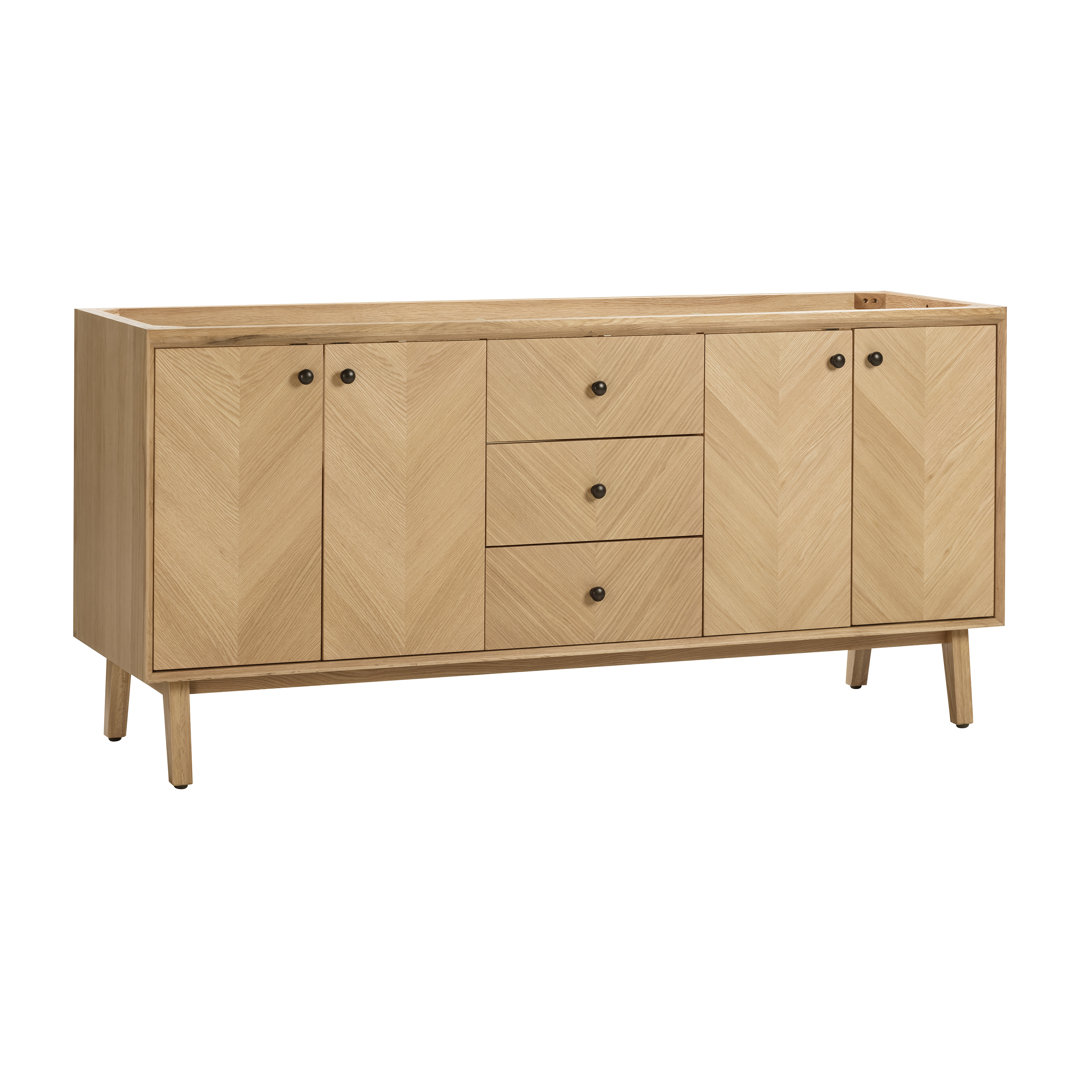 Adele 72'' Double Bathroom Vanity Base Only Avanity Base 