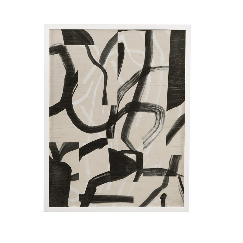 «Ink Maze II», reproduction encadrée