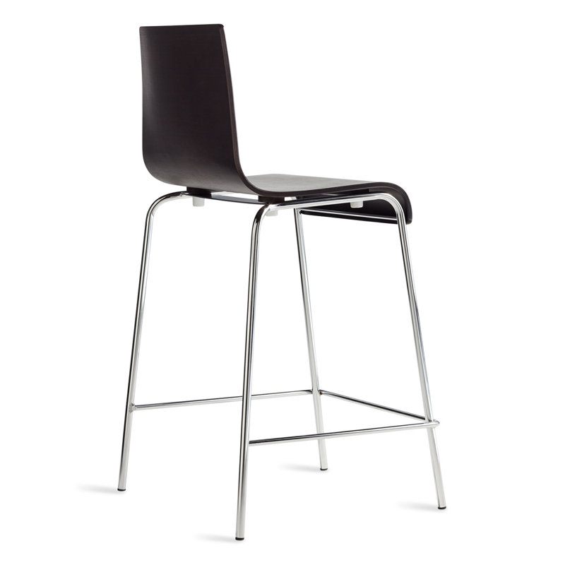 Full Back Bar & Counter Stool, Graphite Oak, Counter Stool (24.5" Seat Height)