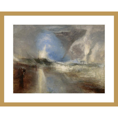 Rockets and Blue Lights (Close at Hand) to Warn Steamboats of Shoal Water by Joseph Mallord William Turner -Framed Giclee Print