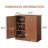 34.3" Modern Wavy Curved Countour Design Sideboard Cabinet With 2-Door & Storage Function For Kitchen/Bedroom/Entryway-916231931