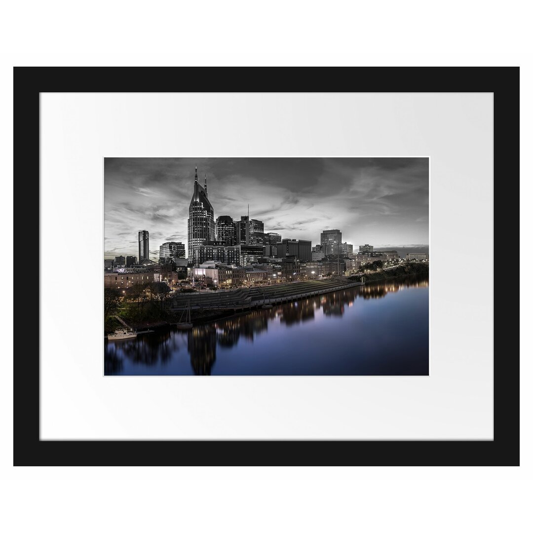 Gerahmter Fotodruck Nashville Skyline Panorama