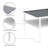 Coffee Table And End Tables Set Of 3, Tempered Glass Table With MDF Layer-847642092-847642080