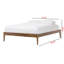 Grand lit plateforme moderne Craddock Curiel, noyer, H 14,82 po x L 83,85 po x l 61,43 po-749873187-749873181