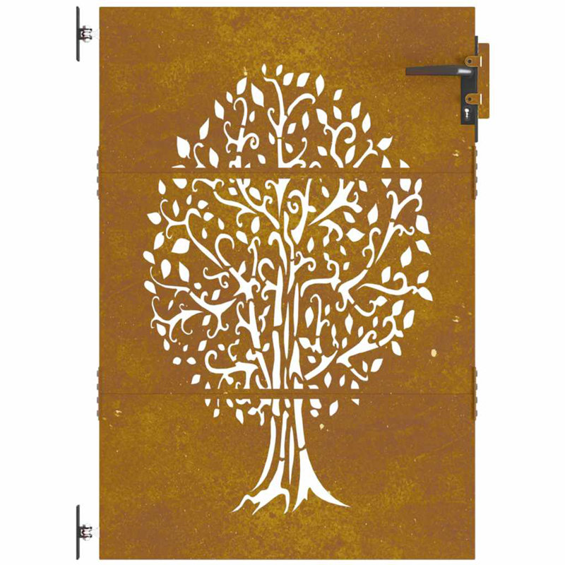 Arbre de porte vénitien vidaXL, Brun, 33,5 po x 59,1 po