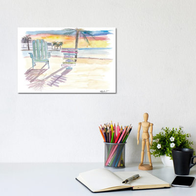 Southernmost Beach Key West Morning Glory by Markus & Martina Bleichner - Wrapped Canvas Gallery-Wrapped Canvas Giclée