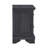 26" Wide 2-Drawer Nightstand in a Charcoal Finish with USB Charging