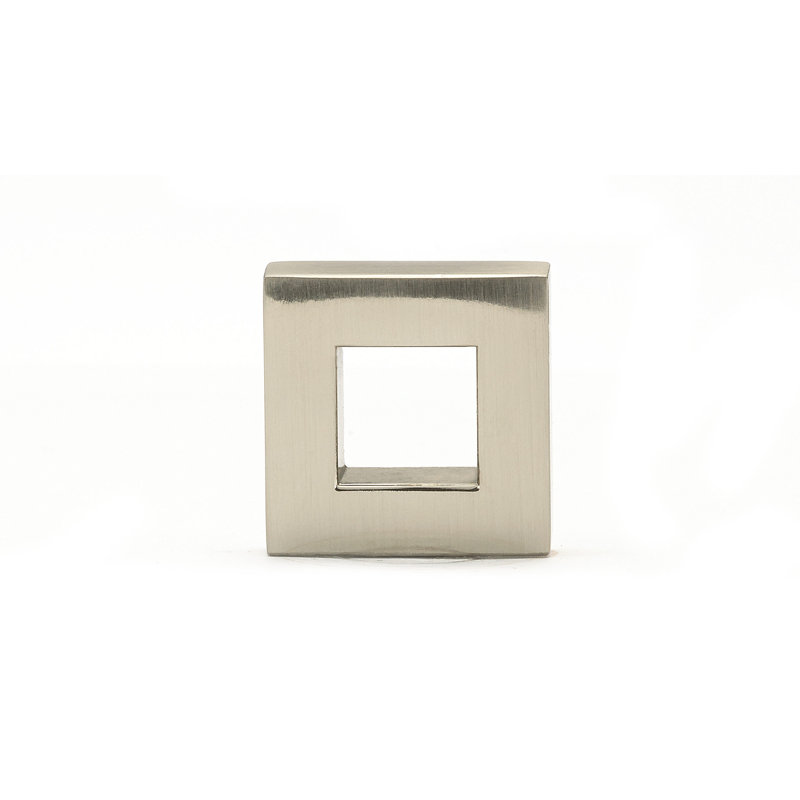 Poignée carrée Expression de 0,96 po, Nickel brossé