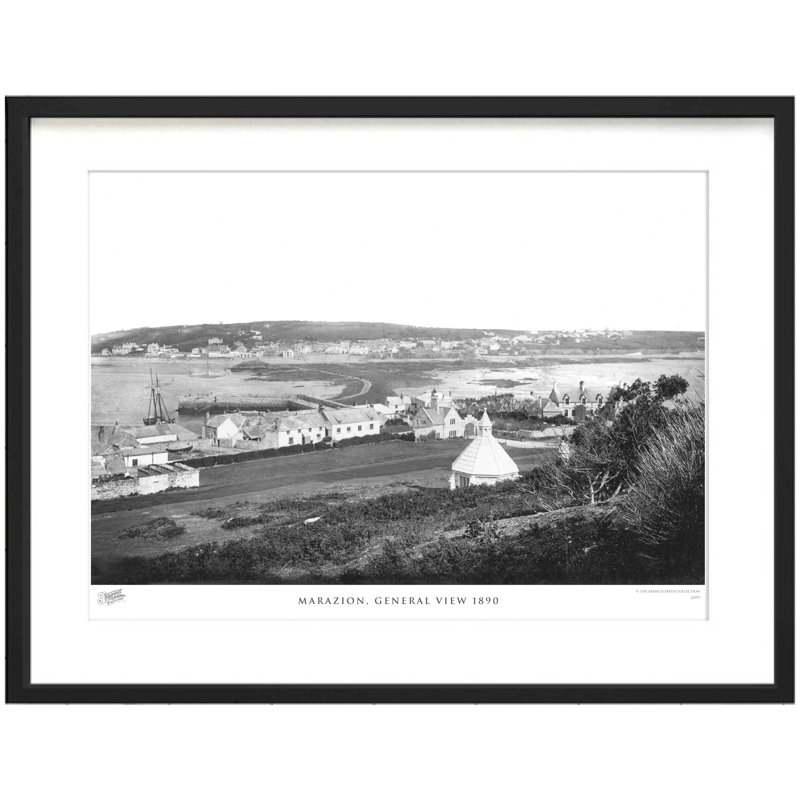 Marazion, General View 1890 1 Piece Single Picture Frame Wall Art, 28cm H x 36cm W x 2.3cm D