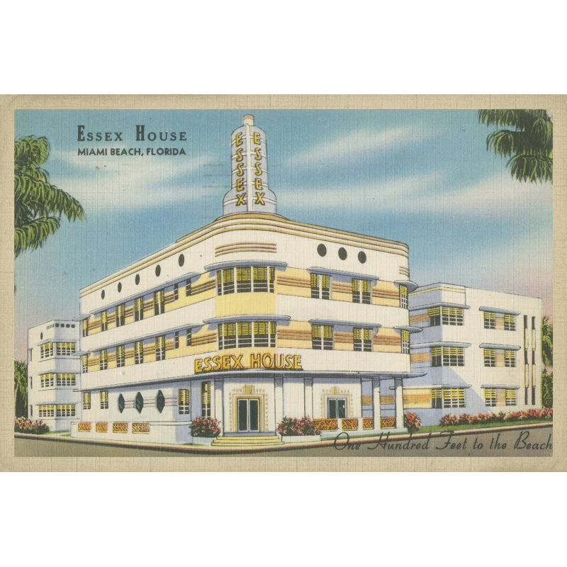 Miami Beach I - Wrapped Canvas Print, 30cm H x 46cm W x 3.8cm D