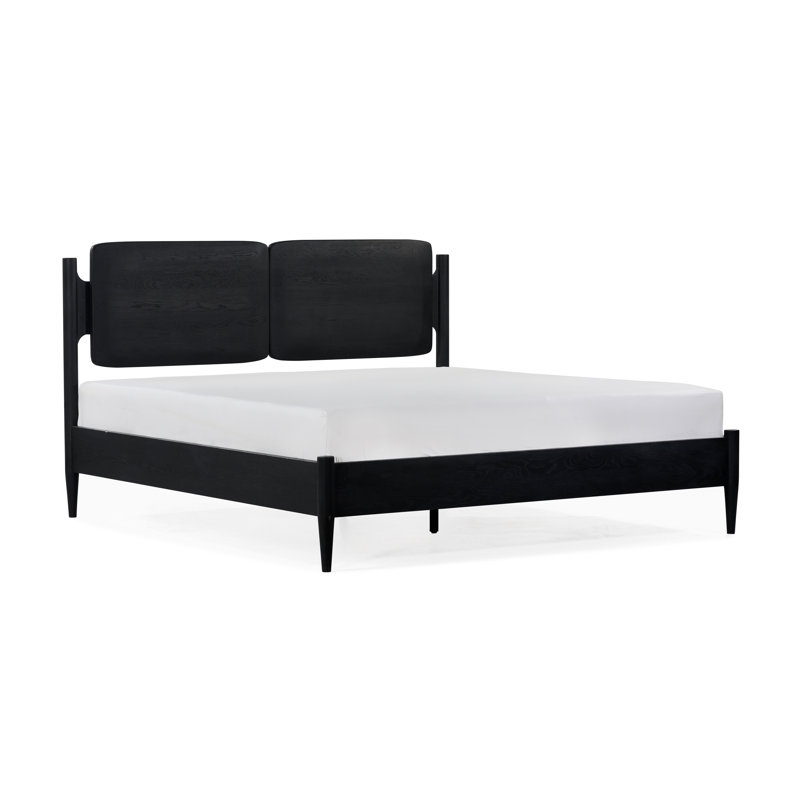 Lit plateforme Lukowski, Gris anthracite, Grand