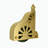 Maple 8.06' 7-Step Wood Rolling Sunburst Wheel Ladder-83473063