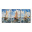 Série Sea and Shore Lxx - Ensemble de 3 toiles tendues avec châssis - Prêt à être accroché-598681945