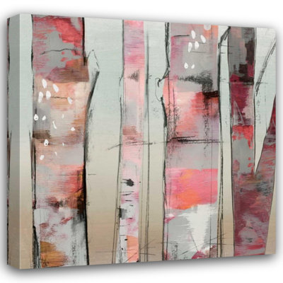 Pearce, Allison Gallery Wrapped Canvas Art Titled: Sunset Birch II