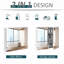 Armoire de salle de bain à miroir, armoire à pharmacie à cadre en acier 24 po x 22 po, rangement mural avec portes doubles