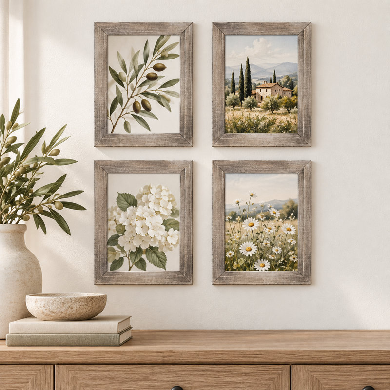 Ensemble de cadres en bois 4 pièces 5 po x 7 po Janmarcos