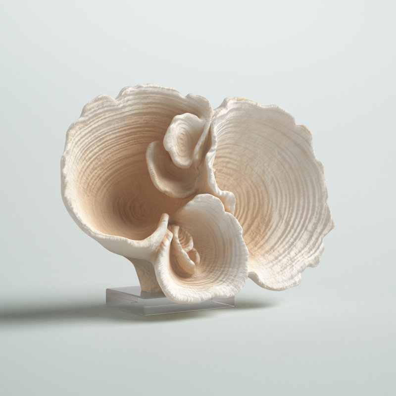 Sculpture corail blanc