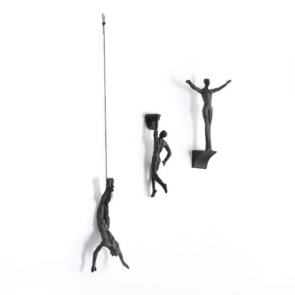 Ensemble de 6 grandes sculptures murales d'escalade