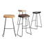 Tabouret de bar et de comptoir Geonna en bois massif, style selle, avec repose-pieds-366021793-343382046