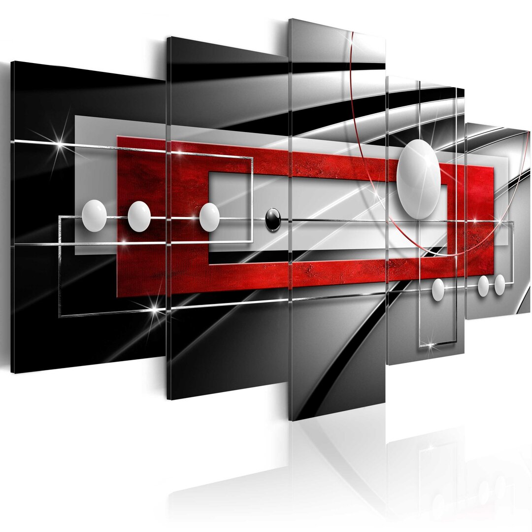 5-tlg. Leinwandbilder-Set Moderne Symmetrie