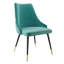 Chaise de salle à manger en velours capitonnée Adorn-9497653