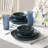 Stone Lain Elio 32-Piece Stoneware Dinnerware And Glass Drinkware Set-125821788