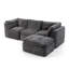 Canapé modulaire en L 112 po avec méridienne en L 112 po-129770675