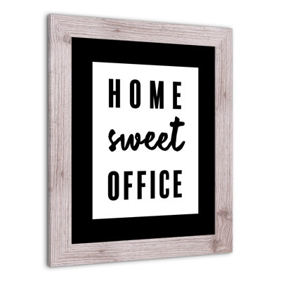 Home Sweet Office, reproduction encadrée