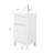 Lumiere 20 In. W X 16 In. D X 35 In. H Single Sink Bath Vanity In White Finish With White Ceramic Top-1720793954